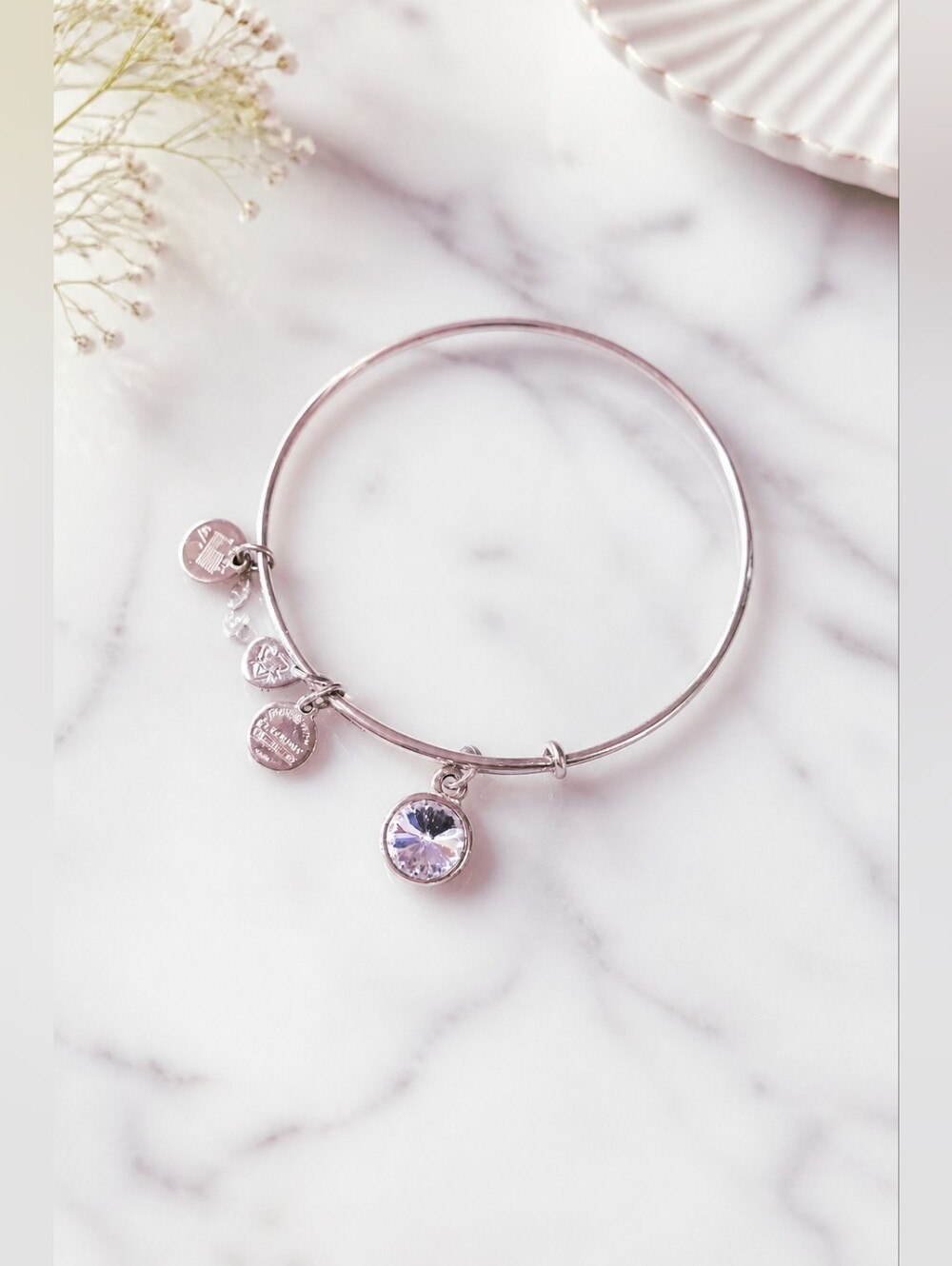 ALEX AND ANI June Birthstone Charm Bracelet GUC